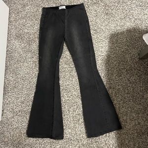 Free People Black Flare Jeans